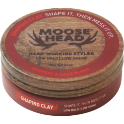 Photo of Moosehead Shaping Clay Cypress & Sage Blend Low Hold Low Shine