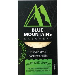 Photo of Blue Mountains Creamery Herb & Garlic Cashew Cheese 120g