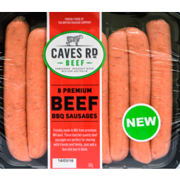 Photo of Caves 8 Beef BBQ Sausages (500g)