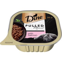 Photo of Dine Pulled Menu Adult Wet Cat Food with Salmon 85gm