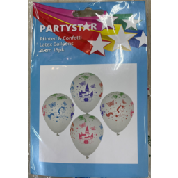 Photo of PartyStar Confetti Balloon & Print 15pk