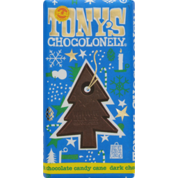 Photo of Tony's Chocolonely Dark Chocolate Candy Cane 180g