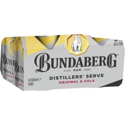 Photo of Bundaberg Distillers Serve & Cola Can