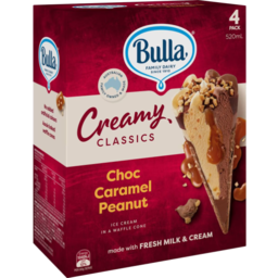 Photo of Bulla Ice Cream Choc, Caramel Peanut