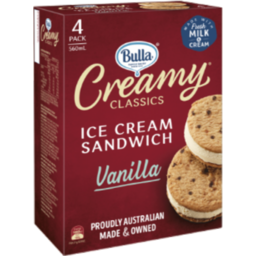 Photo of Bulla Creamy Classic Sandwich Vanilla 4pk