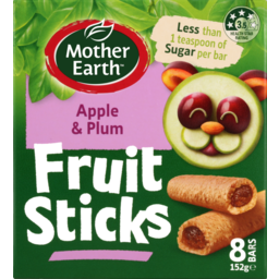Photo of Mother Earth Fruit Sticks Apple & Plum 8 Pack