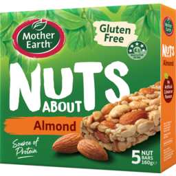 Photo of Mother Earth Bars Gluten Free Nuts About Nut Almonds 5 Pack