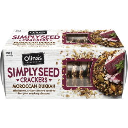 Photo of Olina's Bakehouse Simply Seed Crackers Moroccan Dukkah