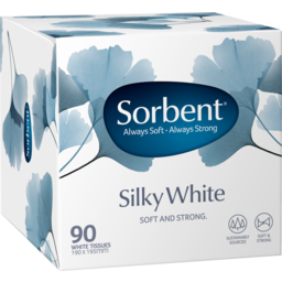 Photo of Sorbent Facial Tissues White 90 Pack