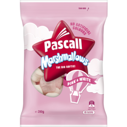 Photo of Confectionery, Pascall Pink & White Marshmallows 280 gm