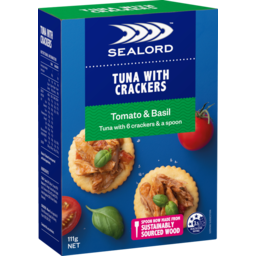 Photo of Sealord Tuna With Crackers Tomato & Basil Tuna
