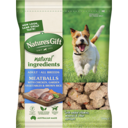 Photo of Nature’S Gift™ Adult All Breeds Meatballs With Chicken, Brown Rice And Garden Vegetables Chilled Dog Food