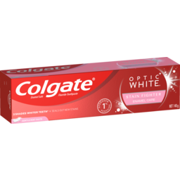 Photo of Colgate Optic White Stain Fighter Enamel Care Teeth Whitening Toothpaste,