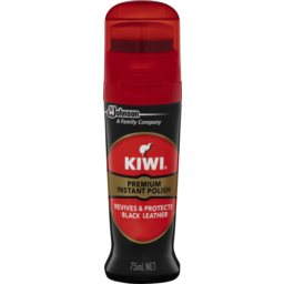 Photo of Kiwi Premium Instant Polish Black 75 ml