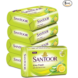 Photo of Santoor Aloevera+Lime 4 X 100g