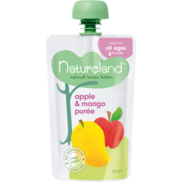 Photo of Natureland Baby Food Pouch Mango Apple 6+ Month