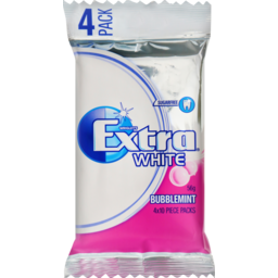 Photo of Wrigley's Extra White Bubblemint 10pc 4 Multipack 56g