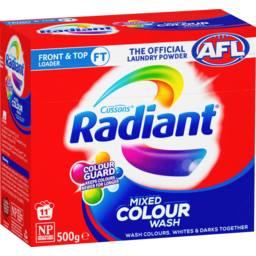 Photo of Radiant No Sort Front & Top Loader Laundry Powder 500g
