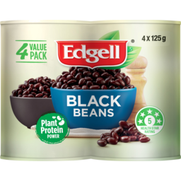 Photo of Edgell Black Beans Multipack 4x125g
