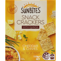 Photo of Grain Waves Sunbites Crackers Cheddar & Chives 110g 110g