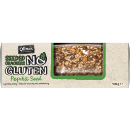 Photo of Olinas Bakehouse No Gluten Seeded Crackers Pepita Seed 100g