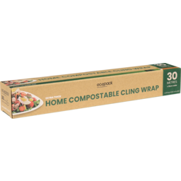 Photo of Ecopack Home Compostable Cling Wrap 30 Metres x 30cm Wide