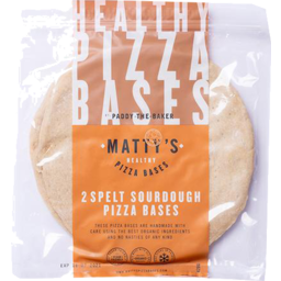 Photo of Mattys (Paddy the Baker) Pizza Base Spelt Organic 2pc