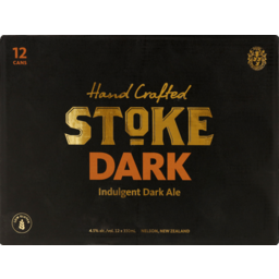 Photo of Stoke Beer Stoke Dark Ale Cans 4.5% 12 Pack X 330ml