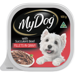 Photo of My Dog Fillets In Gravy With Succulent Beef Dog Food