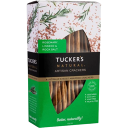 Photo of Tuckers Crackers Rosemary, Linseed & Rocksalt 100g