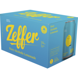 Photo of Zeffer Hazy Alcoholic Lemonade Cans 6 Pack 6x330ml