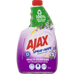 Photo of Ajax Spray N Wipe Lavender & Citrus Multipurpose Cleaner Refill 750ml