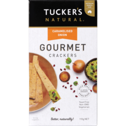 Photo of Tucker's Gourmet Crackers Caramelised Onion