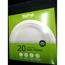 Photo of Biopak Plates Paper 18cm 20pk