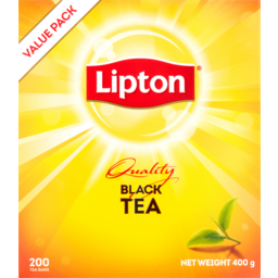 Photo of Lipton Quality Black Tea Tea Bags 200 Pack 400g