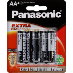 Photo of Panasonic Batteries Extra Heavy Duty AA 4 Pack