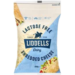 Photo of Liddells Cheese Lactose Free Shredded 250gm