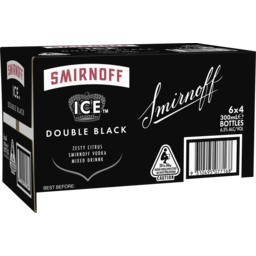 Photo of Smirnoff Ice Double Black 6.5% 6x4x300ml