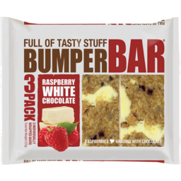 Photo of Cookie Time Bumper Bar Raspberry & White Chocolate 3 Pack