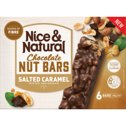 Photo of Nice & Natural Choc Nut Salted Caramel 6pk 180g