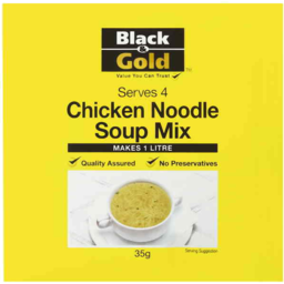 Photo of Black And Gold Soup Chicken Noodle