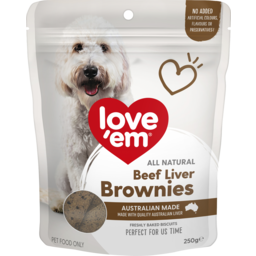 Photo of Love'em Beef Liver Brownies Dog Treats