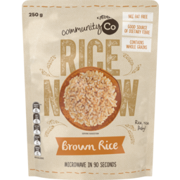 Photo of Community Co Brown Rice Microwavable Rice 250g