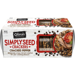 Photo of Olinas Simply Seed Crackers Cracked Pepper 80gm