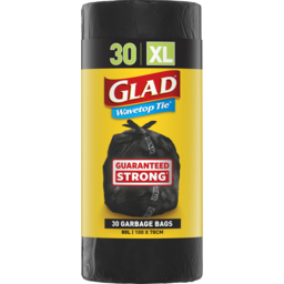 Photo of Glad Wavetop Tie Multi Purpose Bags Value Pack 80l 30 Bags 78cmx 101