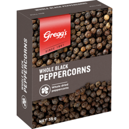 Photo of Greggs Seasoning Packet Black Peppercorns 35g