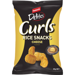 Photo of Fantastic Delites Curls Rice Snacks Cheese 80g 80g