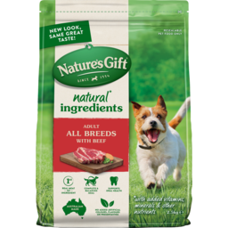 Photo of Nature's Gift Beef Adult Dry Dog Food 2.5kg 2.5kg