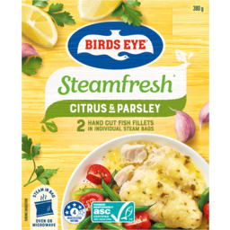 Photo of Birds Eye Steamfresh Parsley & Citrus Sauce Hand Cut Fish Fillets 2 Pack