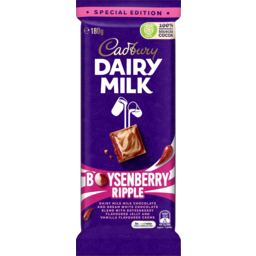 Photo of Cadbury Dairy Milk Boysenbery Ripple Chocolate Block 180g